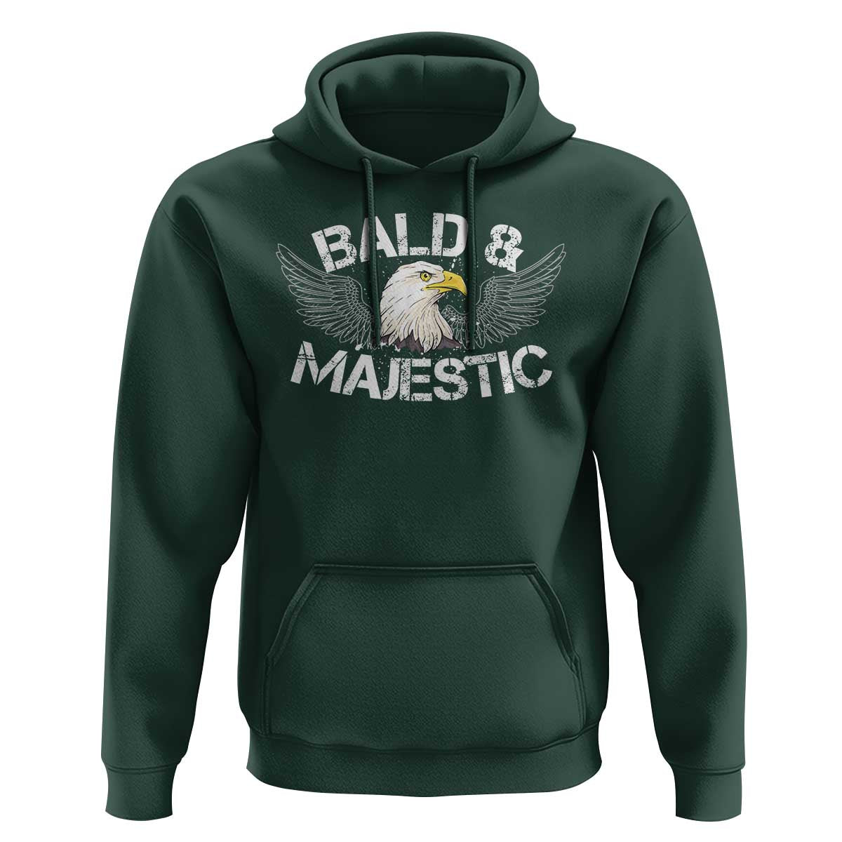Funny Eagle Bald And Majestic Hoodie Eagle Grandpa Dad Joke