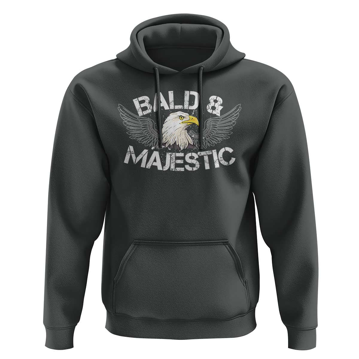 Funny Eagle Bald And Majestic Hoodie Eagle Grandpa Dad Joke