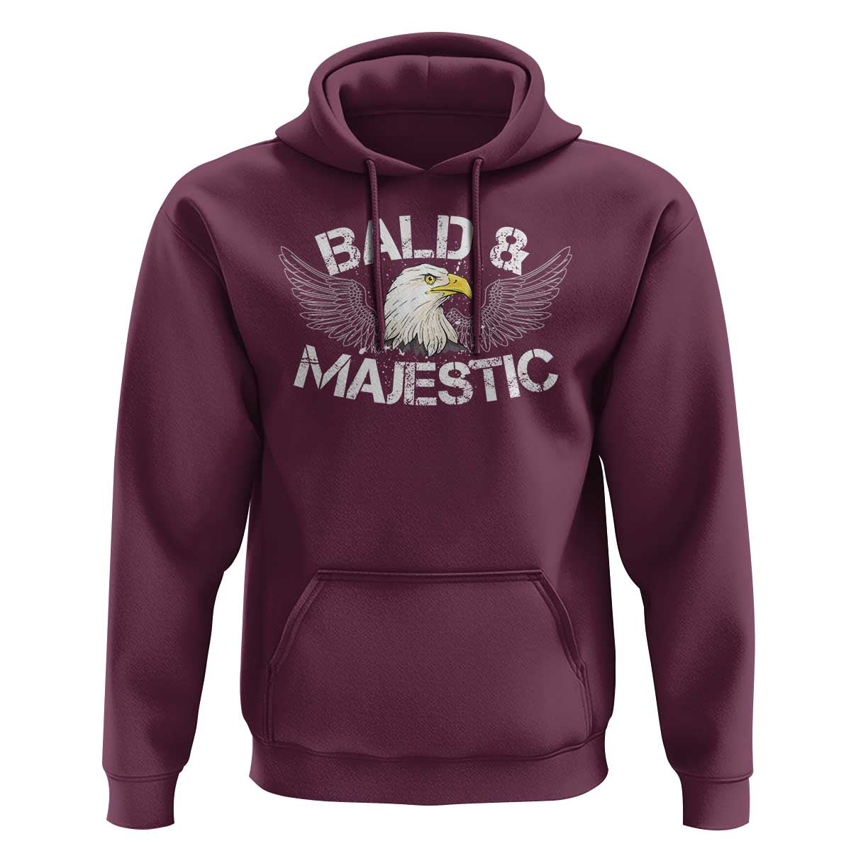 Funny Eagle Bald And Majestic Hoodie Eagle Grandpa Dad Joke