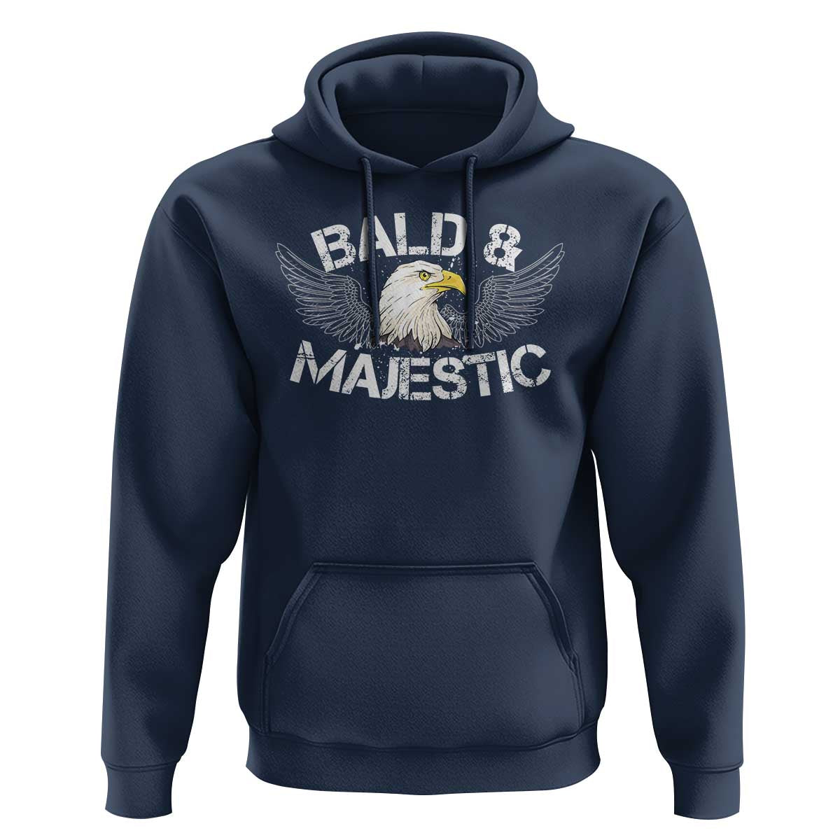 Funny Eagle Bald And Majestic Hoodie Eagle Grandpa Dad Joke