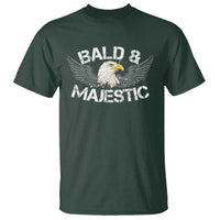 Funny Eagle Bald And Majestic T Shirt Eagle Grandpa Dad Joke - Wonder Print Shop