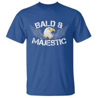 Funny Eagle Bald And Majestic T Shirt Eagle Grandpa Dad Joke - Wonder Print Shop