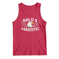 Funny Eagle Bald And Majestic Tank Top Eagle Grandpa Dad Joke