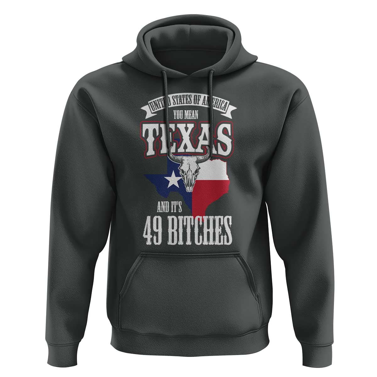Funny American Texan Hoodie You Mean Texas And It's 49 Bitches TX Flag