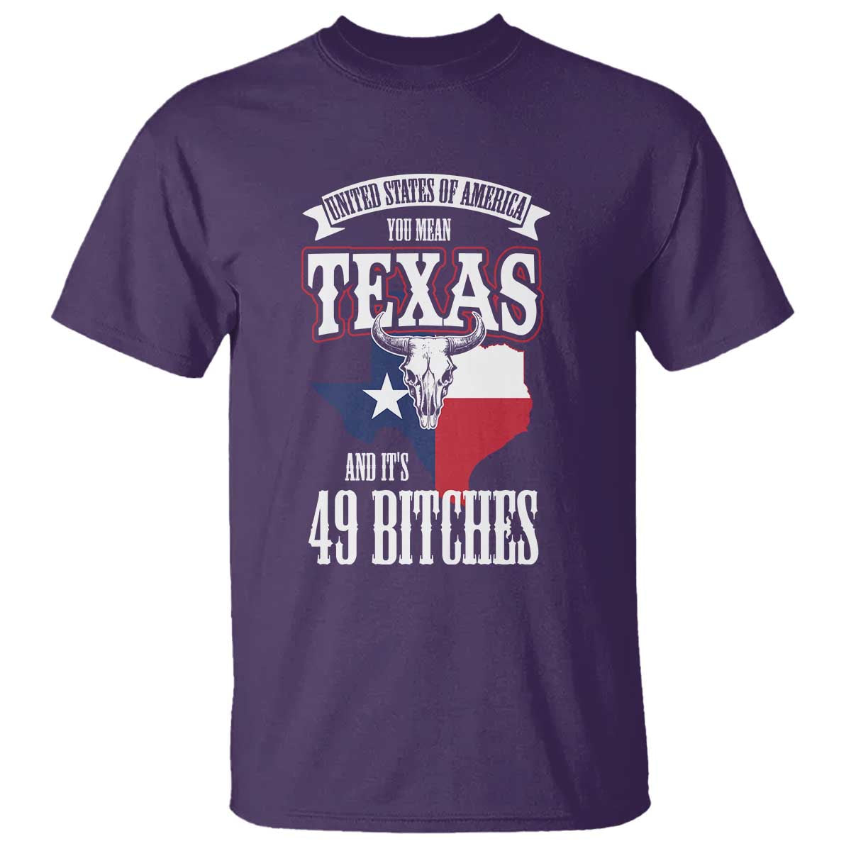 Funny American Texan T Shirt You Mean Texas And It's 49 Bitches TX Flag