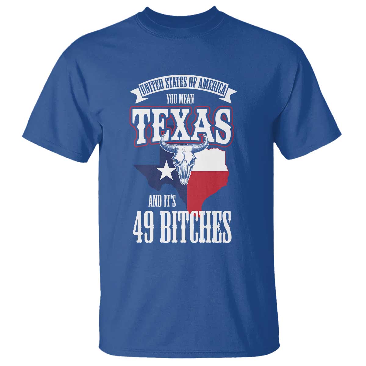 Funny American Texan T Shirt You Mean Texas And It's 49 Bitches TX Flag