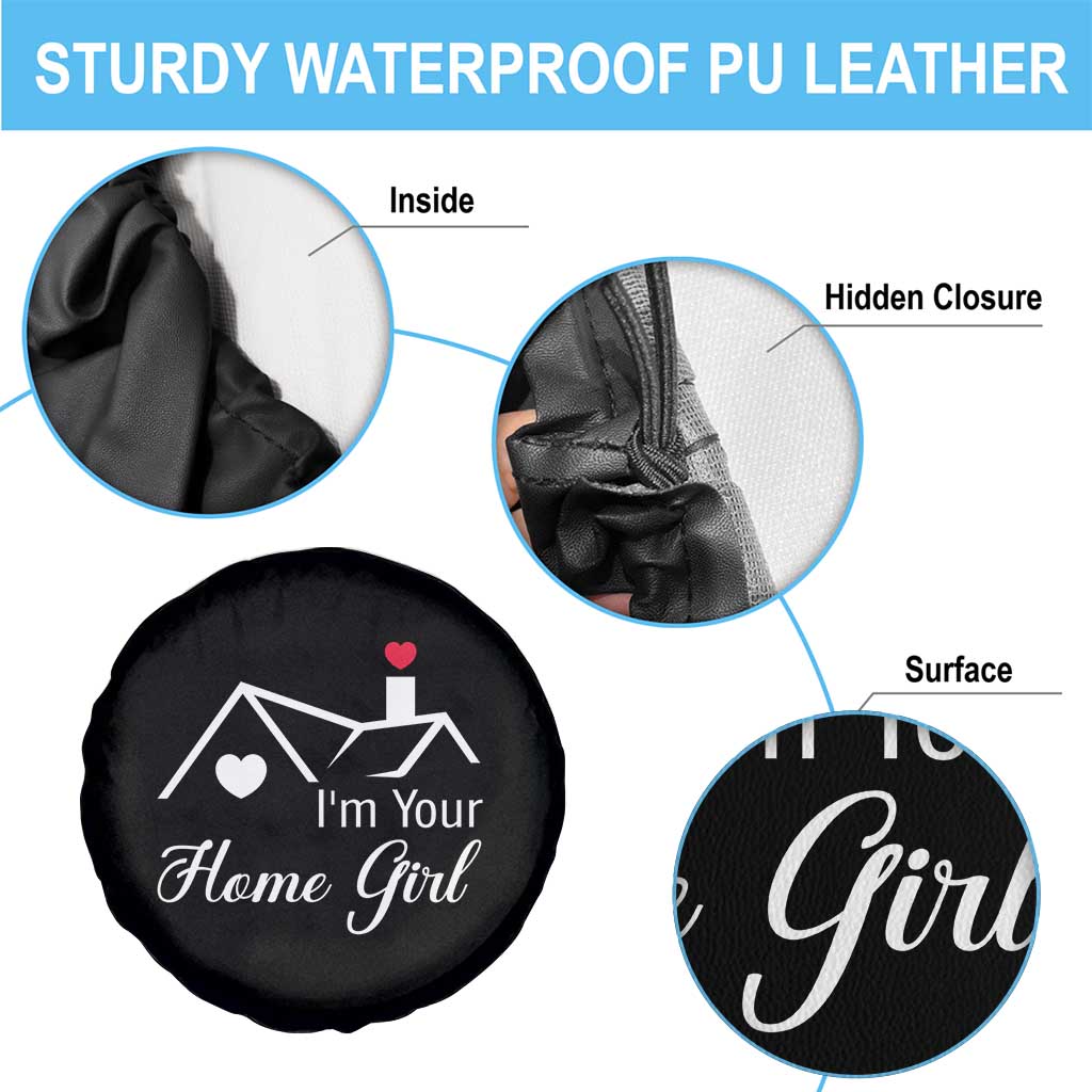 Funny Realtor Spare Tire Cover I Am Your Home Girl Real Estate Agent - Wonder Print Shop