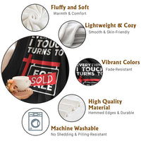 Funny Real Estate Throw Blanket Everything I Touch Turns To Sold - Wonder Print Shop