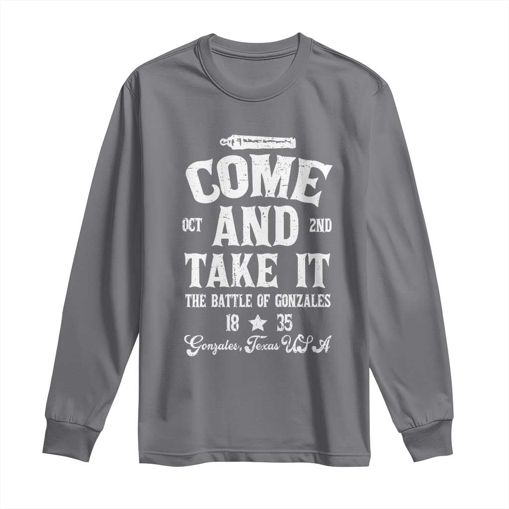 History Of Texas Long Sleeve Shirt Come And Take It The Battle Of Gonzales