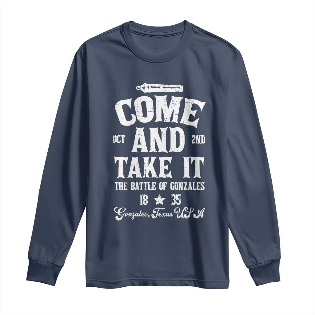 History Of Texas Long Sleeve Shirt Come And Take It The Battle Of Gonzales