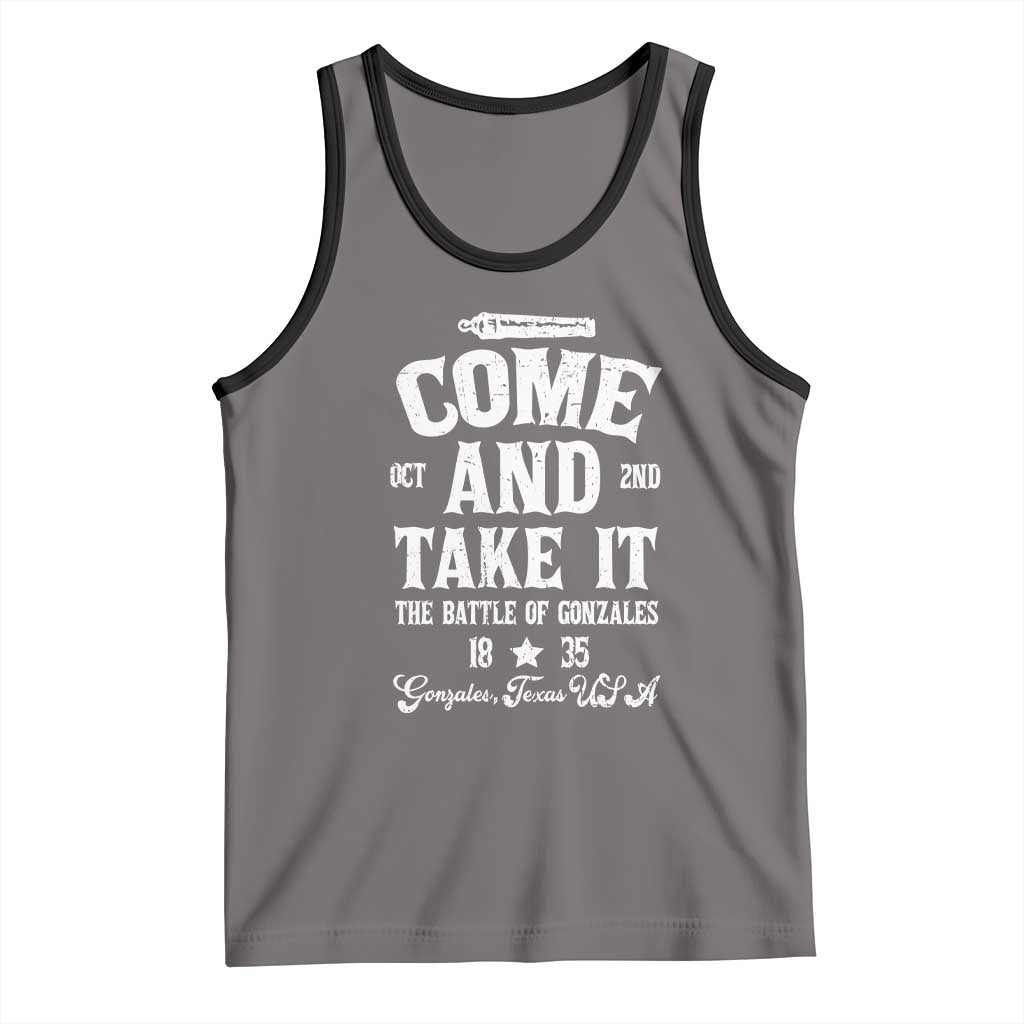 History Of Texas Tank Top Come And Take It The Battle Of Gonzales
