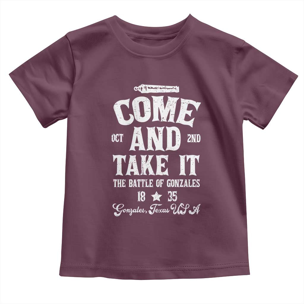 History Of Texas Toddler T Shirt Come And Take It The Battle Of Gonzales