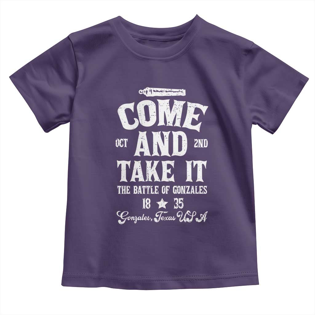 History Of Texas Toddler T Shirt Come And Take It The Battle Of Gonzales