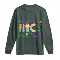 Funny NICU Mardi Gras Long Sleeve Shirt We Found The Baby NICU Krewe King Cake