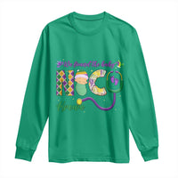 Funny NICU Mardi Gras Long Sleeve Shirt We Found The Baby NICU Krewe King Cake