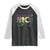 Funny NICU Mardi Gras Raglan Shirt We Found The Baby NICU Krewe King Cake
