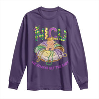 Funny NICU Nurse Mardi Gras Long Sleeve Shirt We Always Get The Baby King Cake