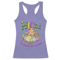 Funny NICU Nurse Mardi Gras Racerback Tank Top We Always Get The Baby King Cake