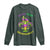 Funny Who's Your Crawdaddy Long Sleeve Shirt Vintage Crawfish Beads Fleur De Lis Mardi Gras