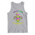 Funny Who's Your Crawdaddy Tank Top Vintage Crawfish Beads Fleur De Lis Mardi Gras