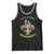 Funny Who's Your Crawdaddy Tank Top Vintage Crawfish Beads Fleur De Lis Mardi Gras