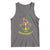Funny Who's Your Crawdaddy Tank Top Vintage Crawfish Beads Fleur De Lis Mardi Gras