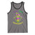 Funny Who's Your Crawdaddy Tank Top Vintage Crawfish Beads Fleur De Lis Mardi Gras