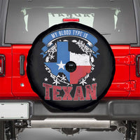 My Blood Types Is Texan Spare Tire Cover Proud American Texan TX Map Bluebonnet
