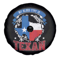 My Blood Types Is Texan Spare Tire Cover Proud American Texan TX Map Bluebonnet