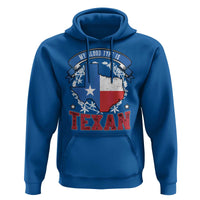 My Blood Types Is Texan Hoodie Proud American Texan TX Map Bluebonnet
