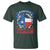 My Blood Types Is Texan T Shirt Proud American Texan TX Map Bluebonnet