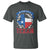 My Blood Types Is Texan T Shirt Proud American Texan TX Map Bluebonnet