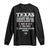 Proud American Texan Long Sleeve Shirt Texas Three Major Food Groups BBQ Tex Mex Chicken