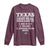 Proud American Texan Long Sleeve Shirt Texas Three Major Food Groups BBQ Tex Mex Chicken