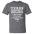 Proud American Texan T Shirt Texas Three Major Food Groups BBQ Tex Mex Chicken