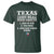 Proud American Texan T Shirt Texas Three Major Food Groups BBQ Tex Mex Chicken