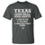 Proud American Texan T Shirt Texas Three Major Food Groups BBQ Tex Mex Chicken