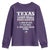 Proud American Texan Youth Sweatshirt Texas Three Major Food Groups BBQ Tex Mex Chicken