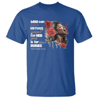 Christian African American T Shirt Who Can Find A Virtuous Woman