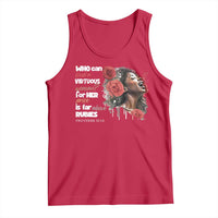 Christian African American Tank Top Who Can Find A Virtuous Woman