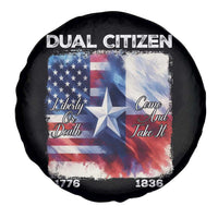 Proud American Texan Spare Tire Cover Dual Citizen Liberty Or Death Come And Take It