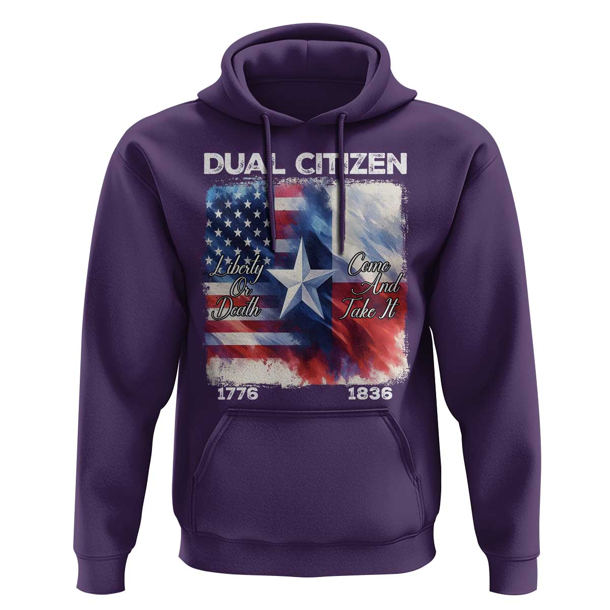 Proud American Texan Hoodie Dual Citizen Liberty Or Death Come And Take It