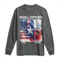 Proud American Texan Long Sleeve Shirt Dual Citizen Liberty Or Death Come And Take It