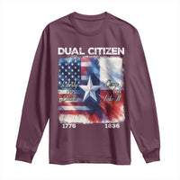 Proud American Texan Long Sleeve Shirt Dual Citizen Liberty Or Death Come And Take It