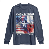 Proud American Texan Long Sleeve Shirt Dual Citizen Liberty Or Death Come And Take It