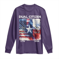 Proud American Texan Long Sleeve Shirt Dual Citizen Liberty Or Death Come And Take It