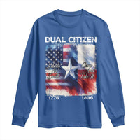 Proud American Texan Long Sleeve Shirt Dual Citizen Liberty Or Death Come And Take It