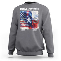 Proud American Texan Sweatshirt Dual Citizen Liberty Or Death Come And Take It