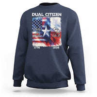 Proud American Texan Sweatshirt Dual Citizen Liberty Or Death Come And Take It