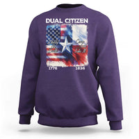 Proud American Texan Sweatshirt Dual Citizen Liberty Or Death Come And Take It